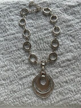 Brighton Silver-Tone Layered Pendant Necklace - Silver